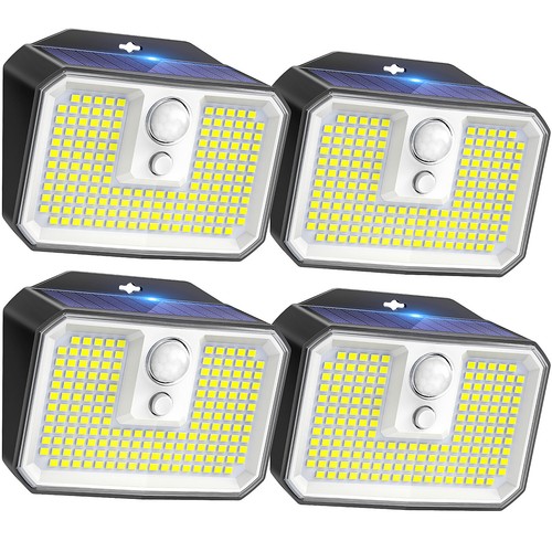 4pack 168 led solar - led, wall